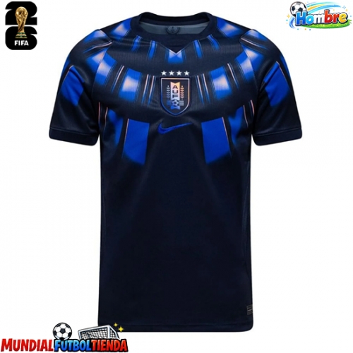 Camiseta Uruguay Segunda Equipación Replica Mundial 2026 mangas cortas
